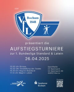 Plakat zur Sportveranstaltung in Bochum