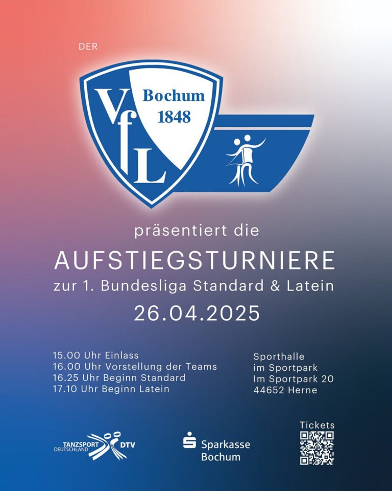 Plakat zur Sportveranstaltung in Bochum