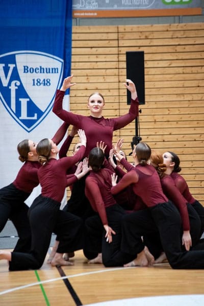 a group of women dancing